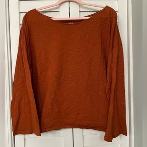 a.n.a Women’s XXL Long Sleeve Burnt Orange T-Shirt